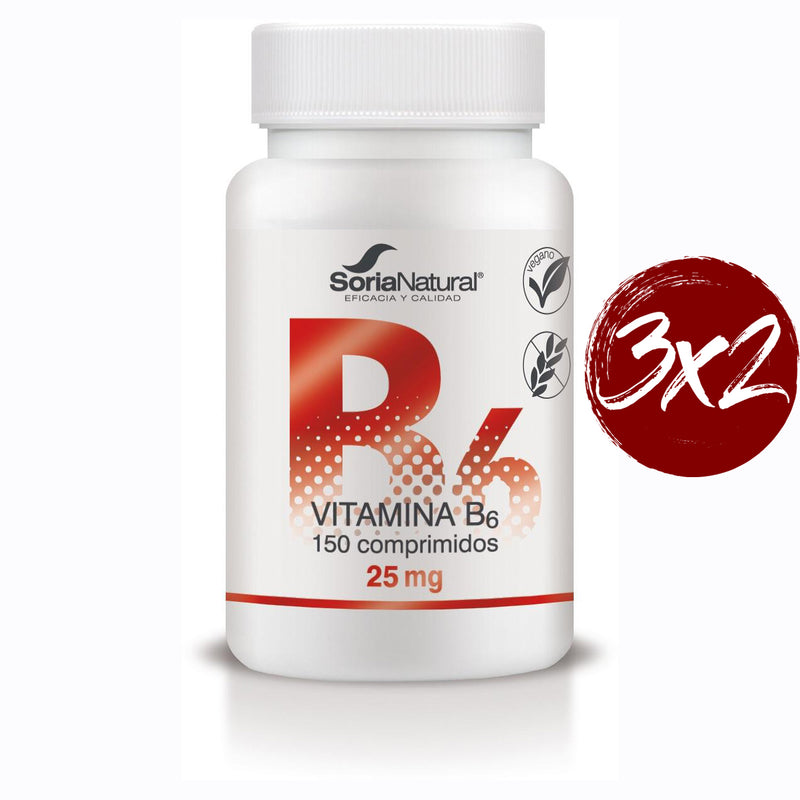 Vitamina B6 Retard - 150 Comprimidos. Soria Natural. Herbolario Salud Mediterranea