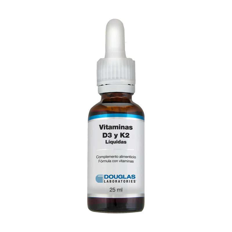 Vitaminas D3 y K2 líquidas - 25 ml. Douglas. Herbolario Salud Mediterranea