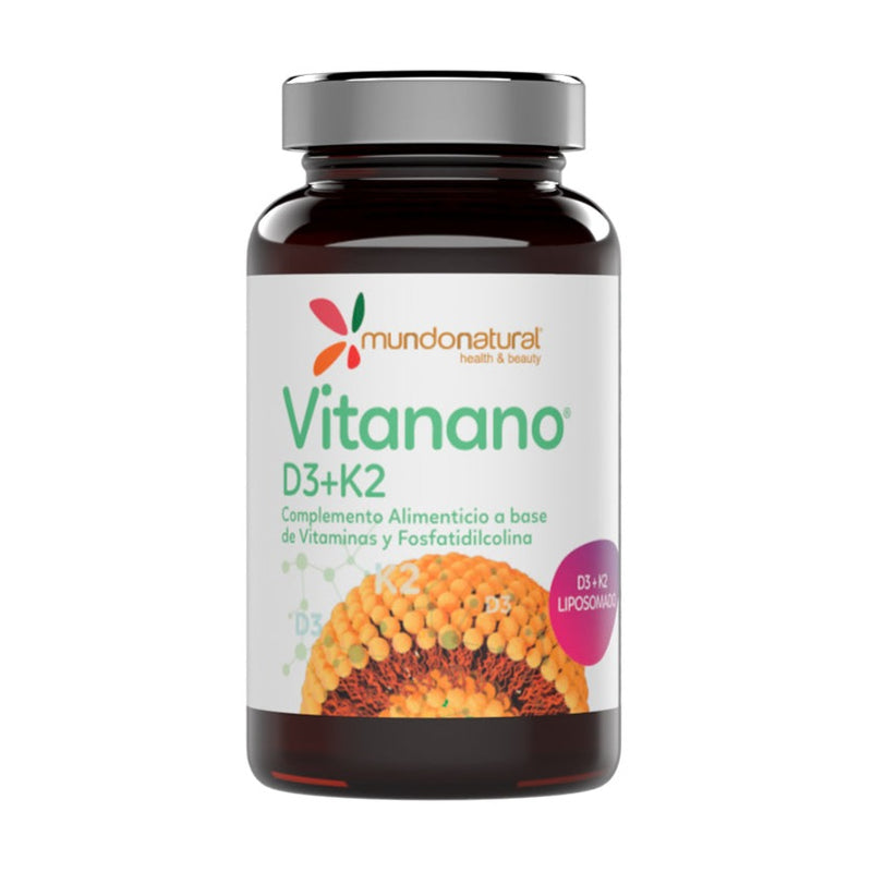 Vitanano D3-K2 (liposomado) - 30 Capsulas. Mundo Natural. Herbolario Salud Mediterranea