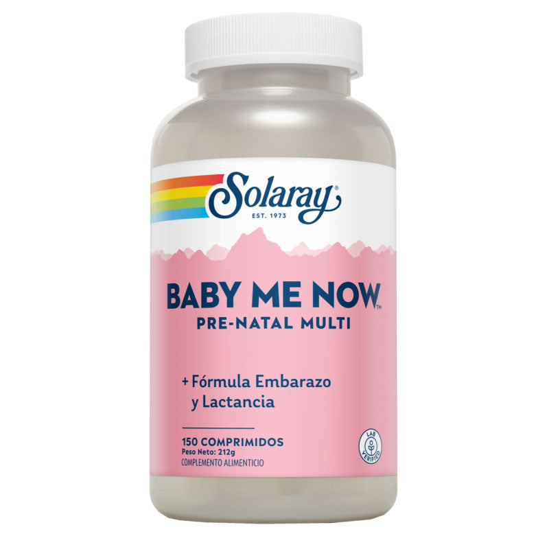 Baby Me Now Prenatal Multi  - 150 Comprimidos. Solaray. Herbolario Salud Mediterranea