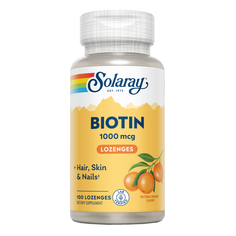 Biotina 1000mcg - 100 Lozenges. Solaray. Herbolario Salud Mediterranea