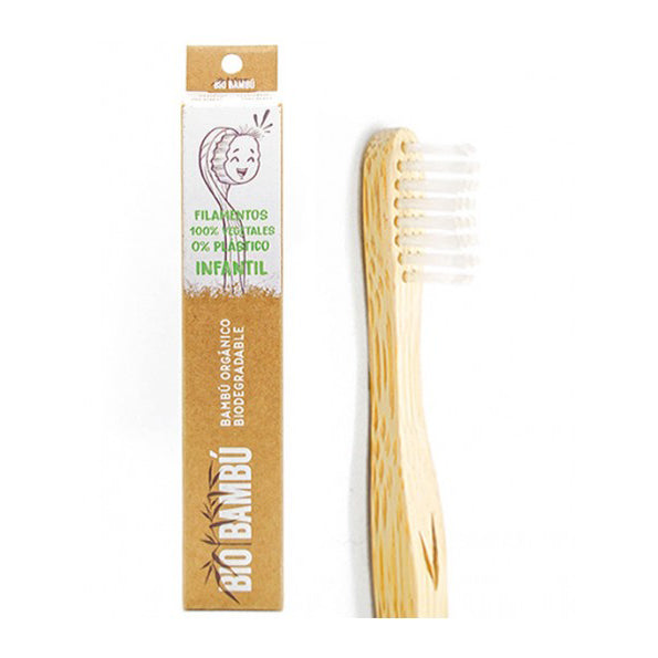 Cepillo dientes bambú infantil - Suave. BioBambú. Herbolario Salud Mediterranea