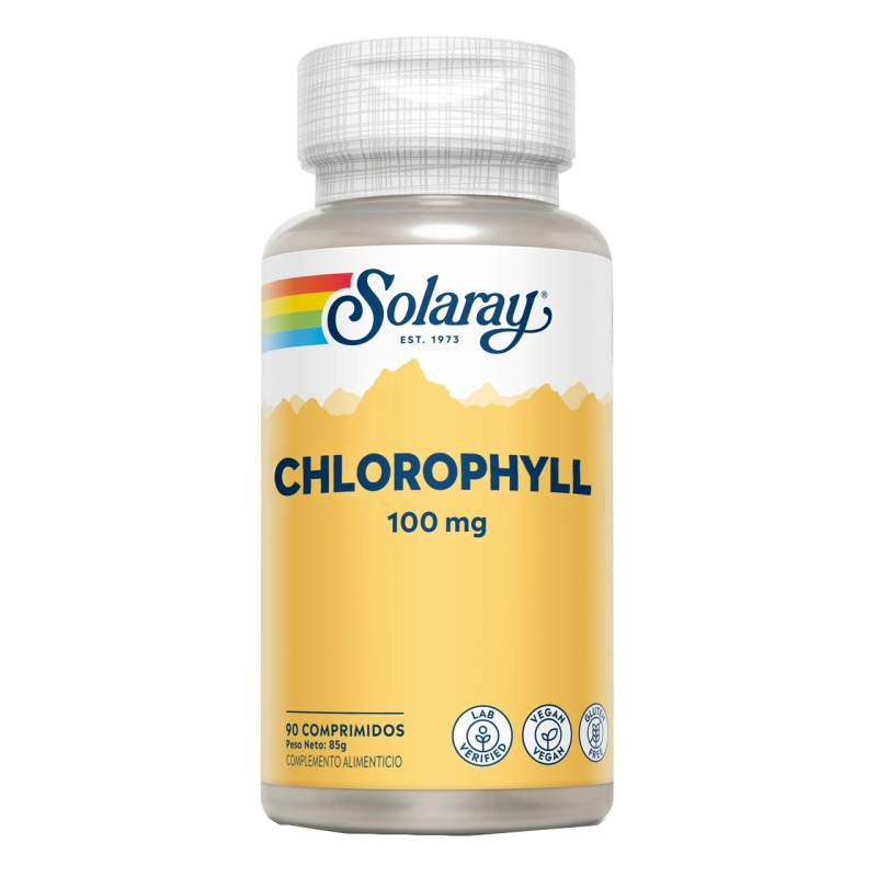 Clorofila - 90 Comprimidos. Solaray. Herbolario Salud Mediterranea