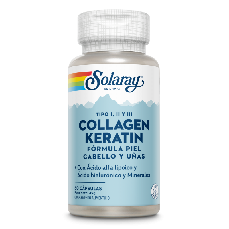 Collagen Keratin - 60 Cápsulas. Solaray. Herbolario Salud Mediterranea