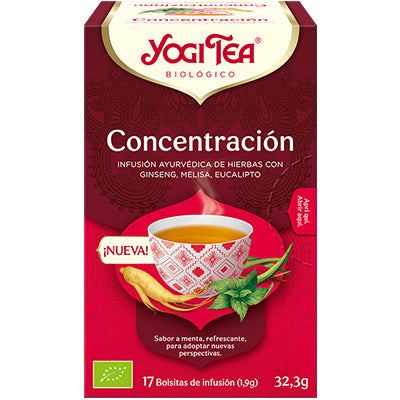 Concentración - 17 Filtros. Yogi Tea. Herbolario Salud Mediterranea