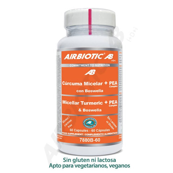 Curcuma Micelar + Pea Complex - 60 capsulas. Airbiotic AB. Herbolario Salud Mediterranea