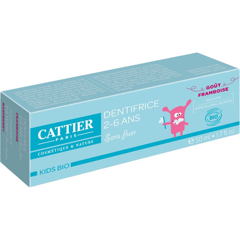 Dentífrico para Niños 2-6 años - 50 ml. Cattier Paris. Herbolario Salud Mediterranea