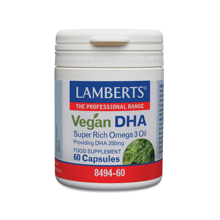 DHA Vegano - 60 Capsulas. Lamberts. Herbolario Salud Mediterranea