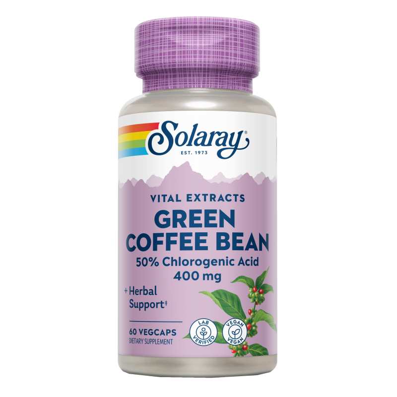 Green Coffe Bean  - 60 Cápsulas Vegetales. Solaray. Herbolario Salud Mediterranea