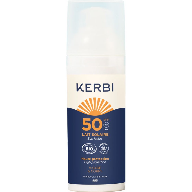 Leche Solar SPF50 - 50g. Kerbi. Herbolario Salud Mediterranea