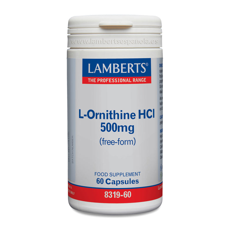 L-Ornitina HCl - 60 Capsulas. Lamberts. Herbolario Salud Mediterranea
