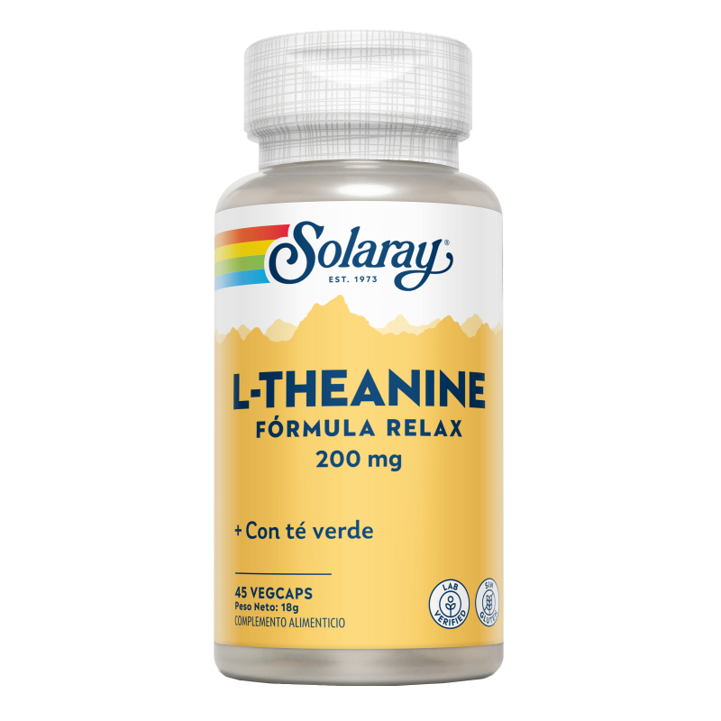 L-Teanina 200 mg - 45 Cápsulas. Solaray. Herbolario Salud Mediterranea