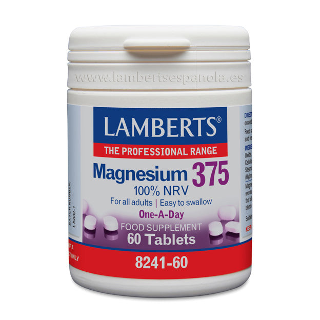 Magnesio 375 - 60 Tabletas. Lamberts. Herbolario Salud Mediterranea