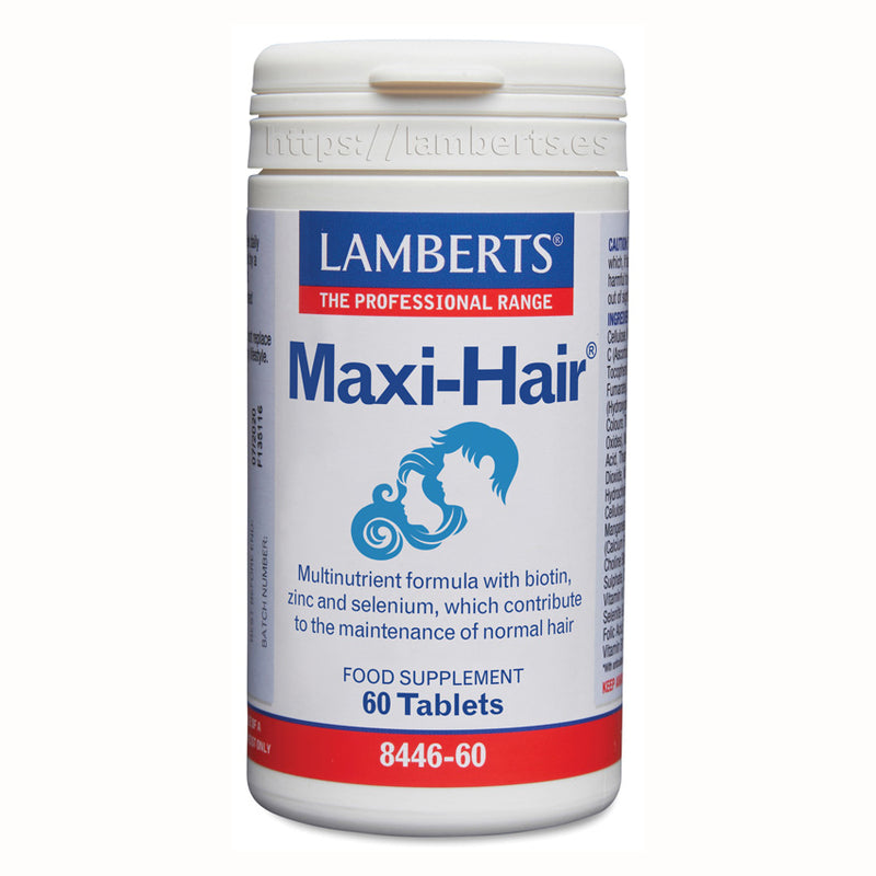 Maxi-Hair - 60 Tabletas. Lamberts. Herbolario Salud Mediterranea