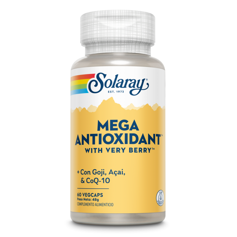 Mega-Multi Antioxidant With Very Berry - 60 VegCaps. Solaray. Herbolario Salud Mediterranea