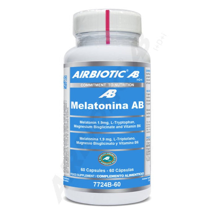 Melatonina - 60 Capsulas. Airbiotic AB. Herbolario Salud Mediterranea