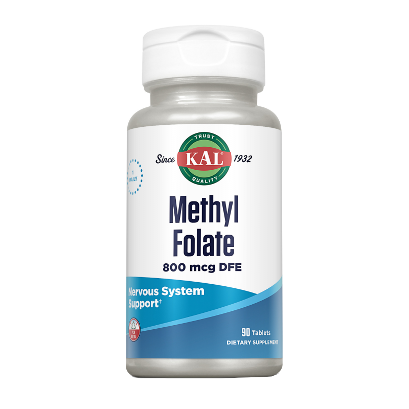 Methyl Folate 800 Mcg-90 Compr. Solaray. Herbolario Salud Mediterranea