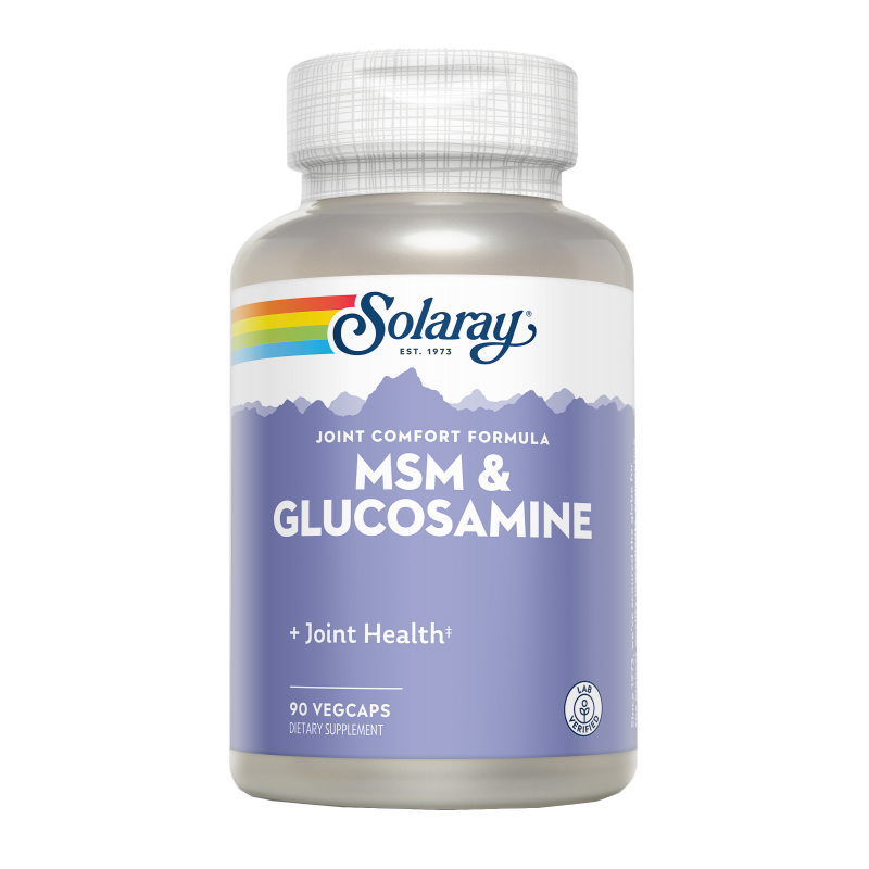 MSM con Glucosamina - 90 Cápsulas. Solaray. Herbolario Salud Mediterranea
