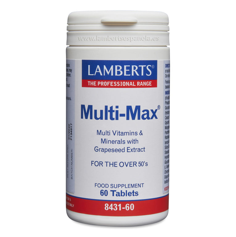 Multi-Max® - 60 Tabletas. Lamberts. Herbolario Salud Mediterranea