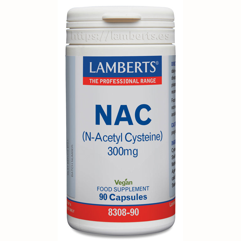 NAC (N-Acetil Cisteína) 300mg - 90 Comprimidos. Lamberts. Herbolario Salud Mediterranera