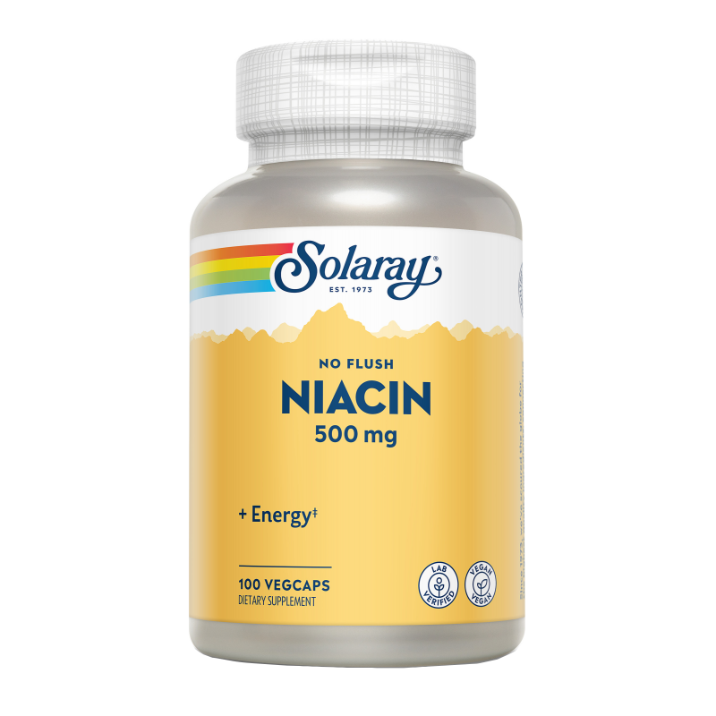 Niacin (No Ruborizante) 500 mg - 100 VegCaps. Solaray. Herbolario Salud Mediterranea