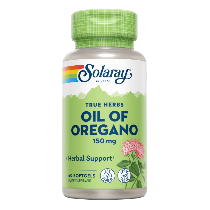 Oil Oregan 150 Mg - 60 Vegan Softgels. Solaray. Herbolario Salud Mediterranea