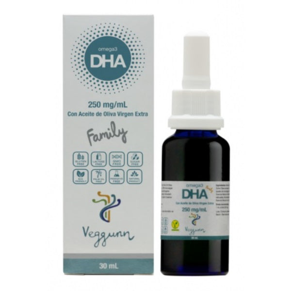 Omega 3 DHA Family Liquido - 30 ml. Veggunn. Herbolario Salud Mediterranea