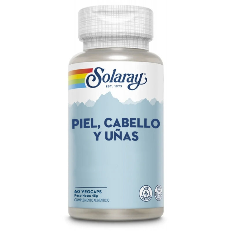 Piel, Cabello y Uñas - 60 Cápsulas. Solaray. Herbolario Salud Mediterranea