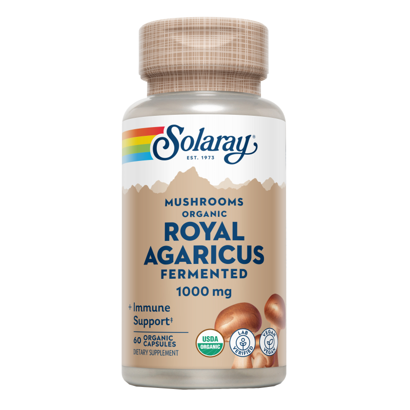 Royal Agaricus 500 mg - 60 VegCaps. Solaray. Herbolario Salud Mediterranea