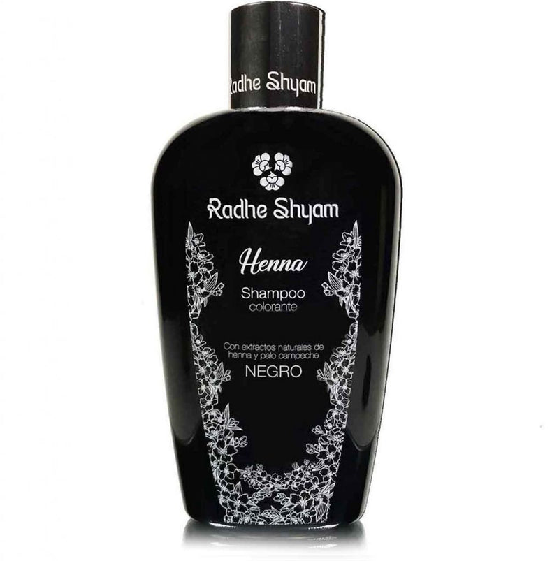 Shampoo Henna Color Negro - 250 ml. Radhe Shyam. Herbolario Salud Mediterranea