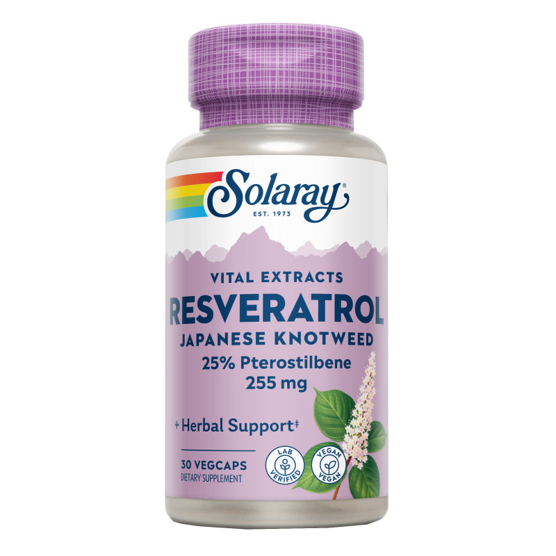 Super Resveratrol - 30 VegCaps. Solaray. Herbolario Salud Mediterranea