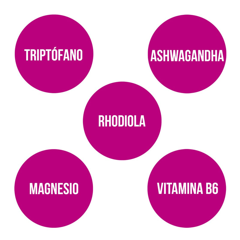Triptofano Plus con Ashwagandha+ Rhodiola y Magnesio - 60 Comprimidos. Ana Maria Lajusticia