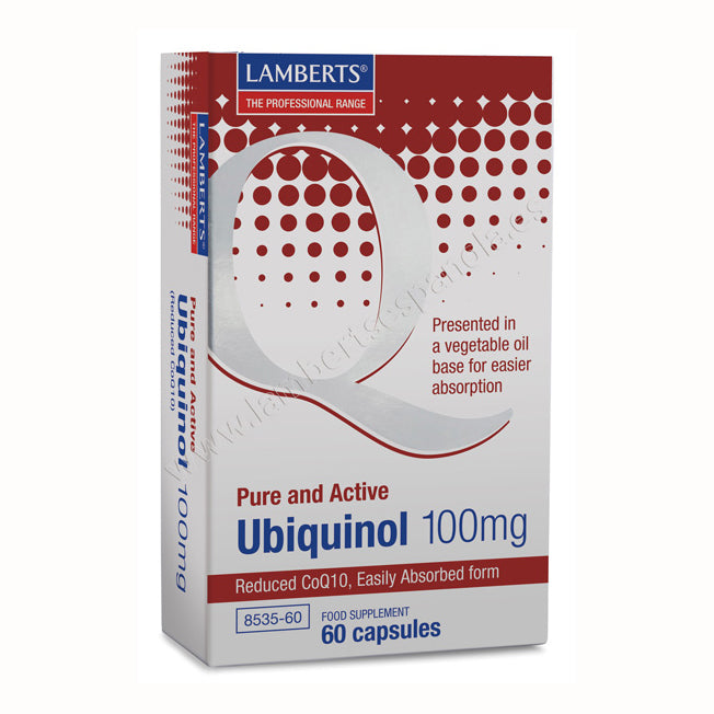 Ubiquinol 100 mg - 60 Capsulas. Lamberts. Herbolario Salud Mediterranea