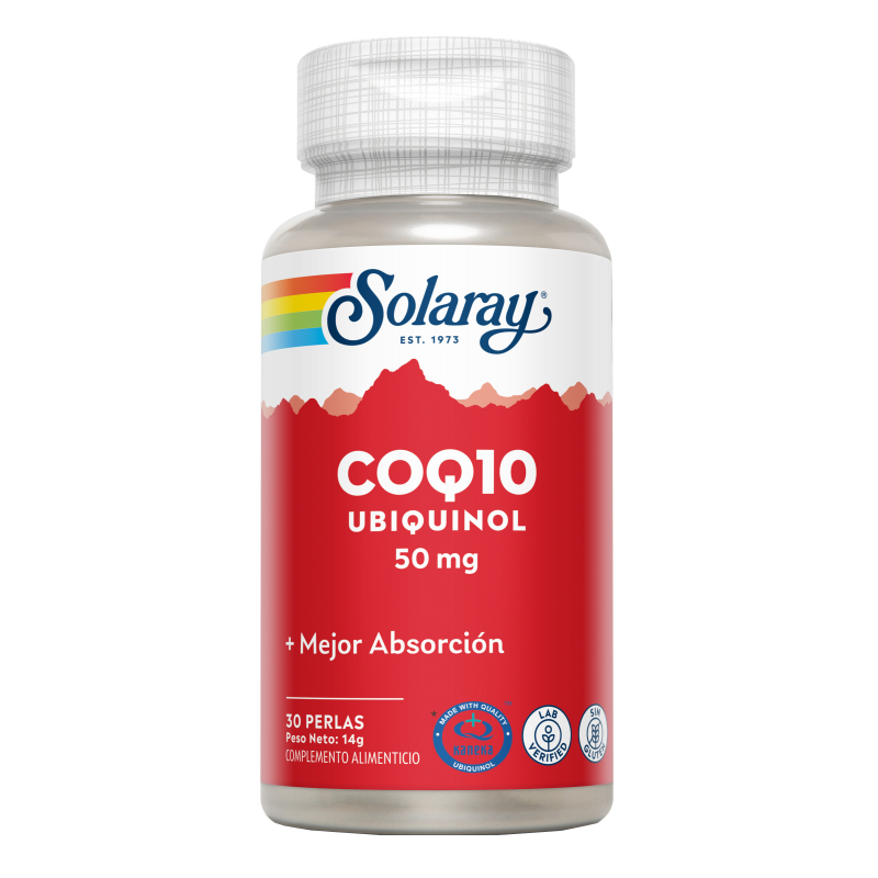 Ubiquinol (CoQ10) 50 mg - 30 Perlas. Solaray. Herbolario Salud Mediterranea