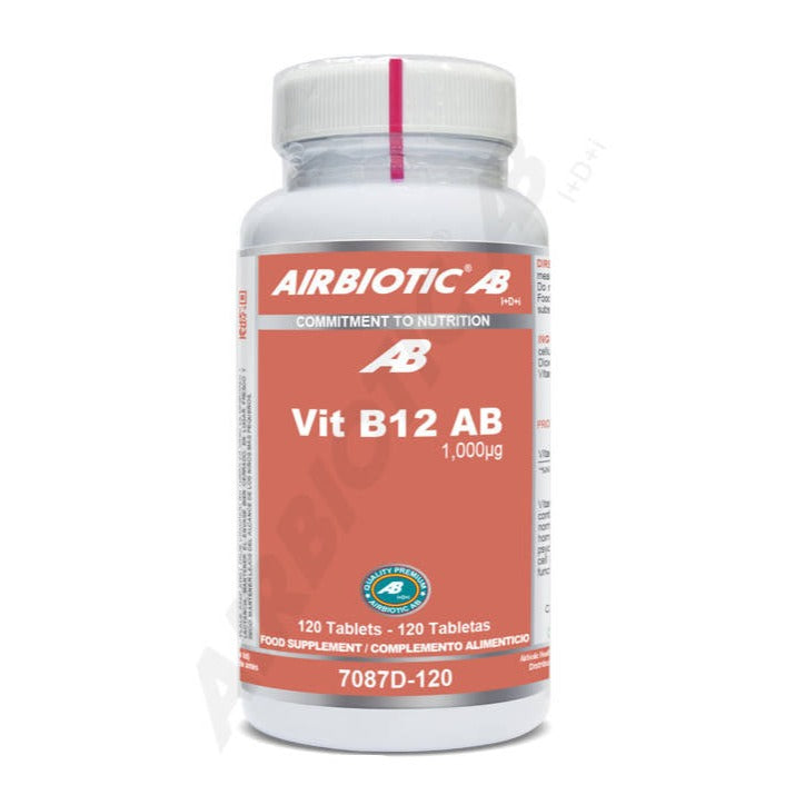 Vitamina B12 1.000 µg - 120 Tabletas. Airbiotic AB. Herbolario Salud Mediterranea