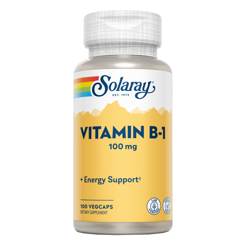 Vitamina B1 100mg - 100 VegCaps. Solaray. Herbolario Salud Mediterranea