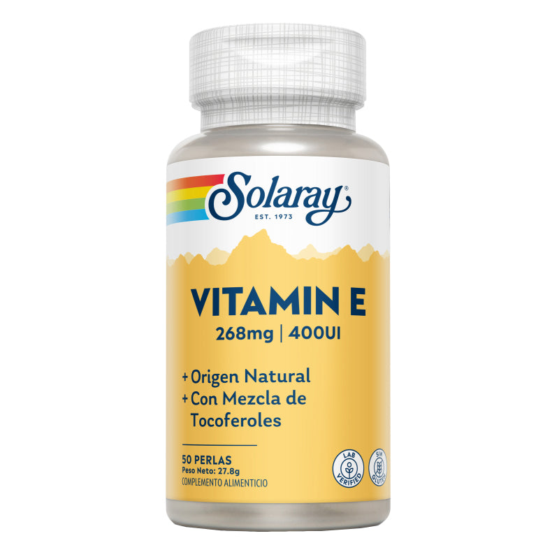 Vitamina E 400 IU - 50 perlas. Solaray. Herbolario Salud Mediterranea