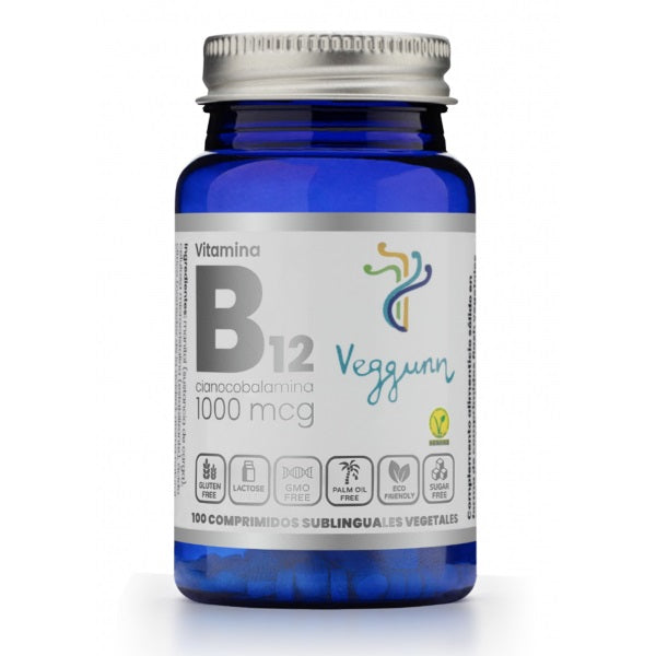 Vitamina B12 - 100 Comprimidos Sublinguales. Veggunn. Herbolario Salud Mediterranea