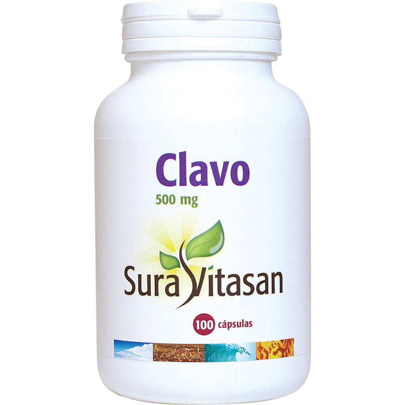 Clavo - 100 Cápsulas. Sura Vitasan. Herbolario Salud Mediterránea