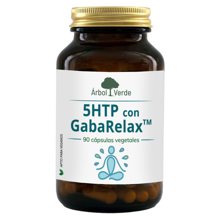 5HTP com GABARELAX™ - 90 Cápsulas. Árvore verde 