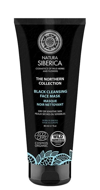 Mascarilla Facial Negra limpiadora - 80 ml. Natura Siberica. Herbolario Salud Mediterranea