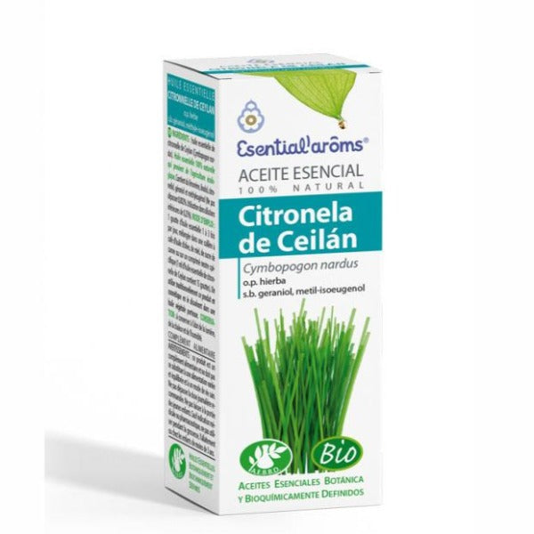 Aceite Esencial Citronela de Ceilan BIO - 10 ml. Esential'arôms. Herbolario Salud Mediterranea