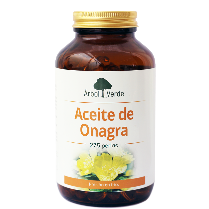 Aceite de Onagra - 275 Perlas. Árbol Verde. Herbolario Salud Mediterranea