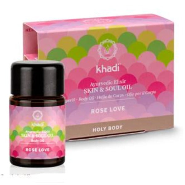 Aceite Facial Ayurveda Rosas Regenerante - 10 ml. Khadi- Herbolario Salud Mediterránea