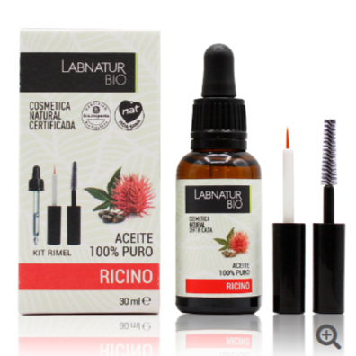 Aceite de Ricino BIO kit Rimel - 30 ml. Labnatur. Herbolario Salud Mediterranea