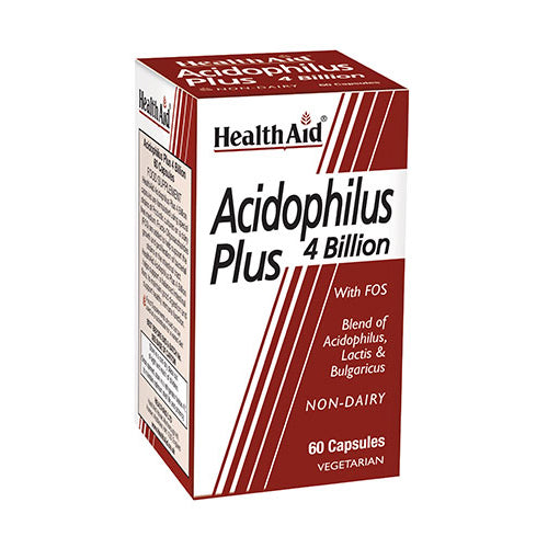 Acidophilus Plus 4.000 millones - 60 Cápsulas. Health Aid. Herbolario Salud Mediterranea