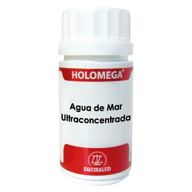 Água do Mar Ultraconcentrada Holomega - 50 Cápsulas. Equisalud