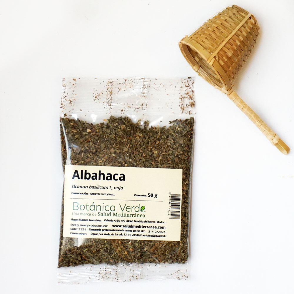 Albahaca. Planta en bolsa - 50 gr. Botánica Verde