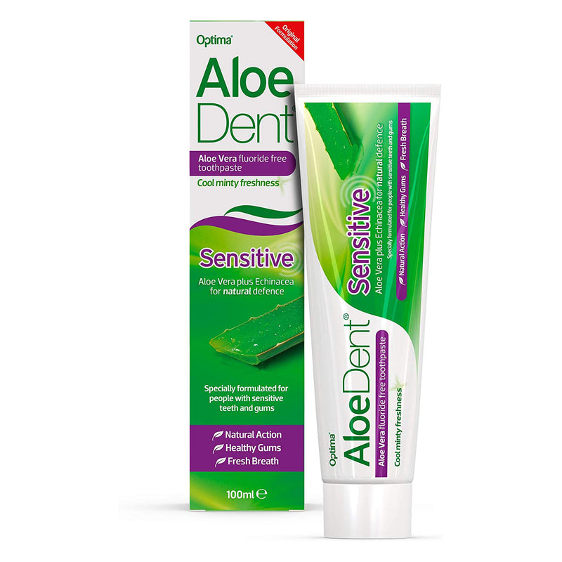 Pasta de dientes AloeDent Sensible sin Flúor - 100 ml. Aloedent. Herbolario Salud Mediterranea