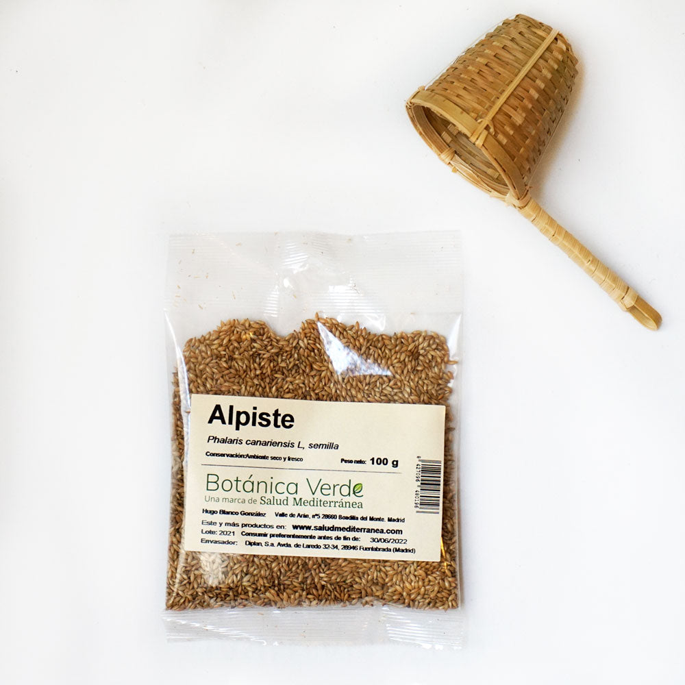 Alpiste en semillas. Planta en bolsa - 100 gr. Botánica Verde